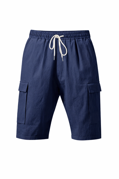 Linen Cargo Shorts