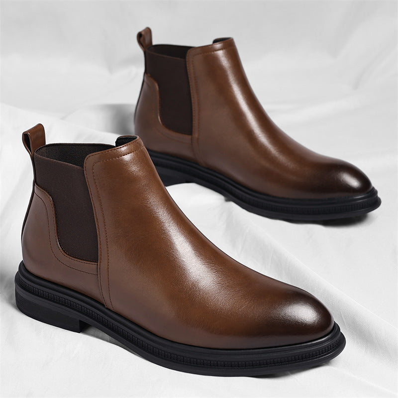 Designer Leather Chelsea Boots