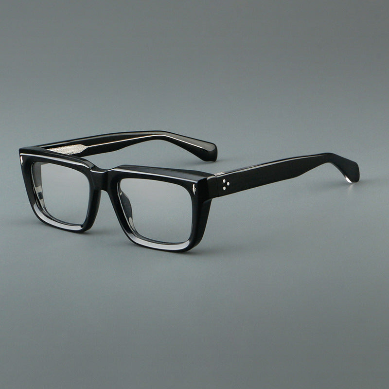 Thick Rectangular Acetate Eyeglasses