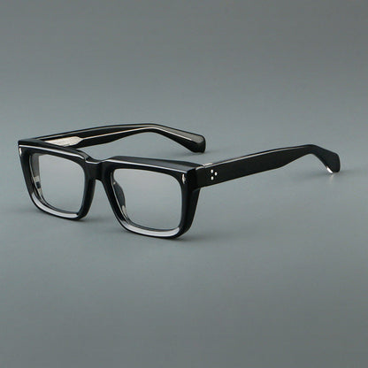 Thick Rectangular Acetate Eyeglasses