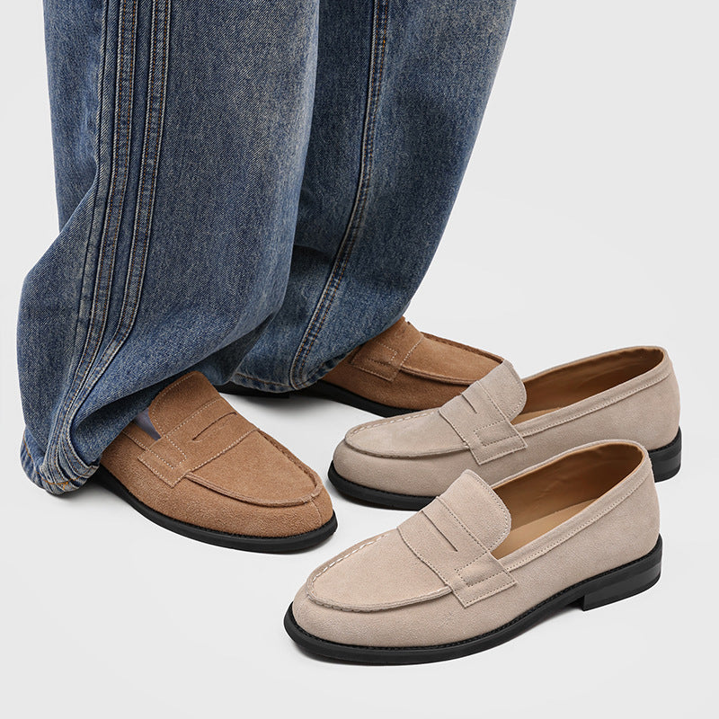 Flat Faux Suede Loafers