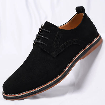 Suede Brogue Leather Shoes