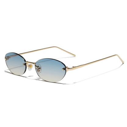 Oval Rimless Sunglasses