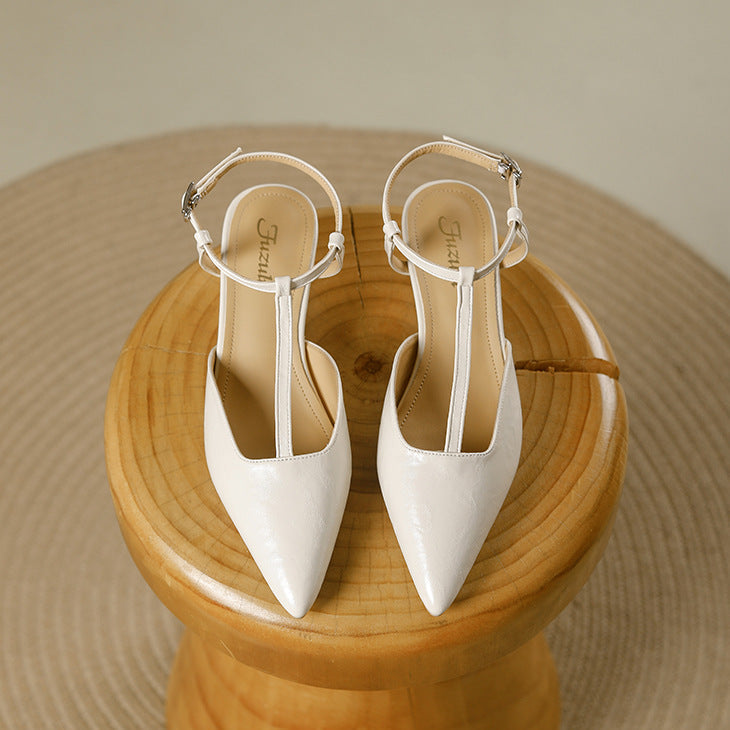 Women's Retro T-Strap Sandals