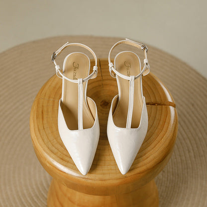 Women's Retro T-Strap Sandals