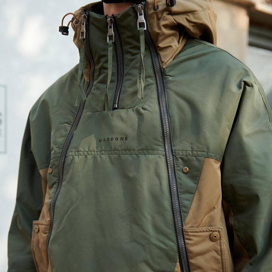 Hooded Double-Breasted Coat