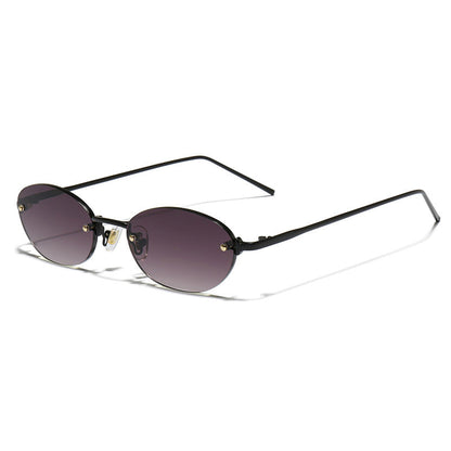 Oval Rimless Sunglasses