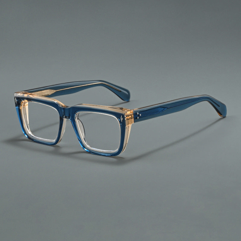 Thick Rectangular Acetate Eyeglasses