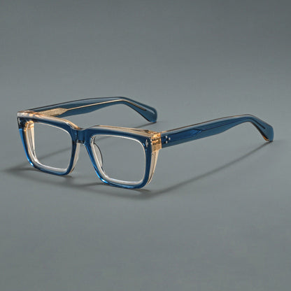 Thick Rectangular Acetate Eyeglasses
