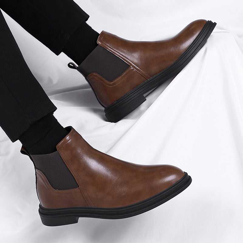 Designer Leather Chelsea Boots