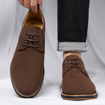 Suede Brogue Leather Shoes