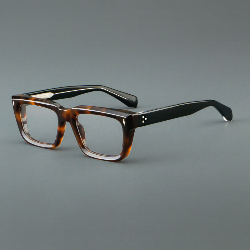 Thick Rectangular Acetate Eyeglasses