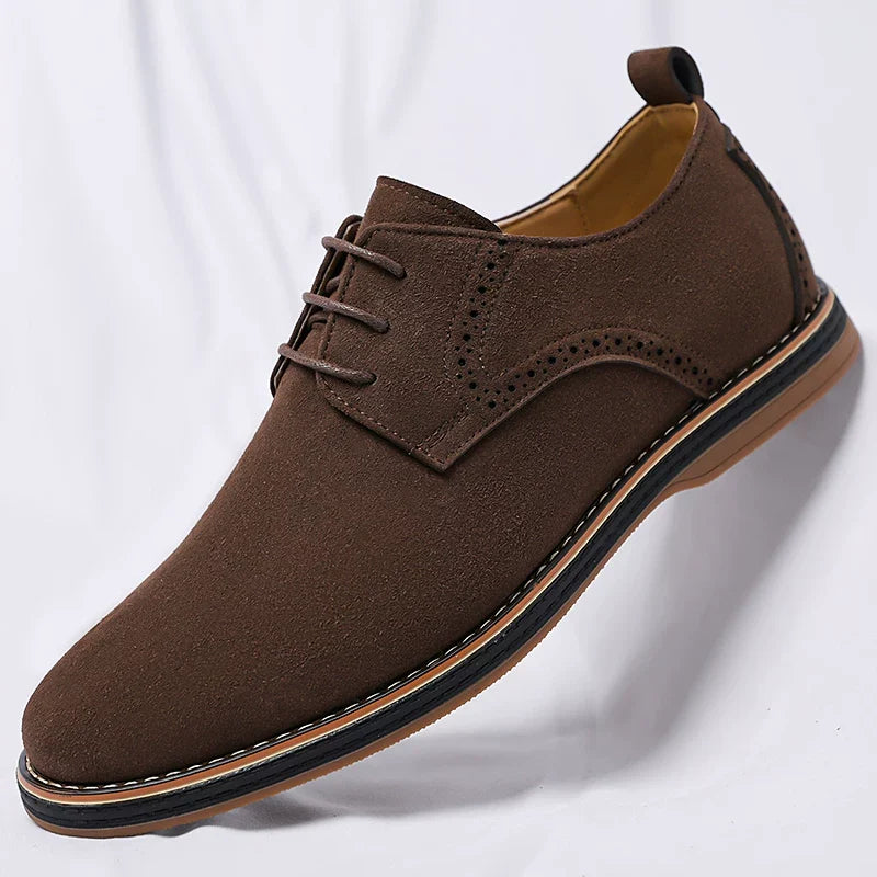 Suede Brogue Leather Shoes