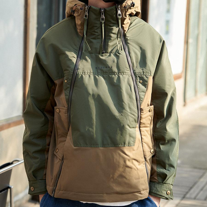 Hooded Double-Breasted Coat