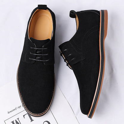 Suede Brogue Leather Shoes