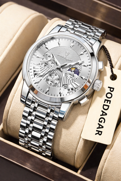 Tactical Stainless Steel Wristwatch