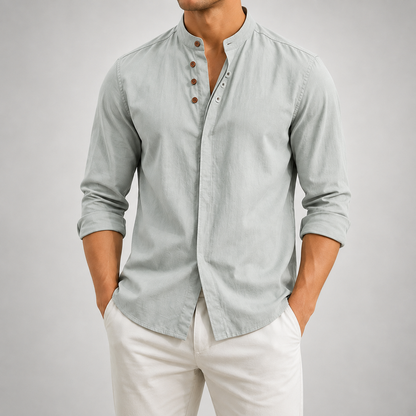 Vintage Collar Linen Shirt