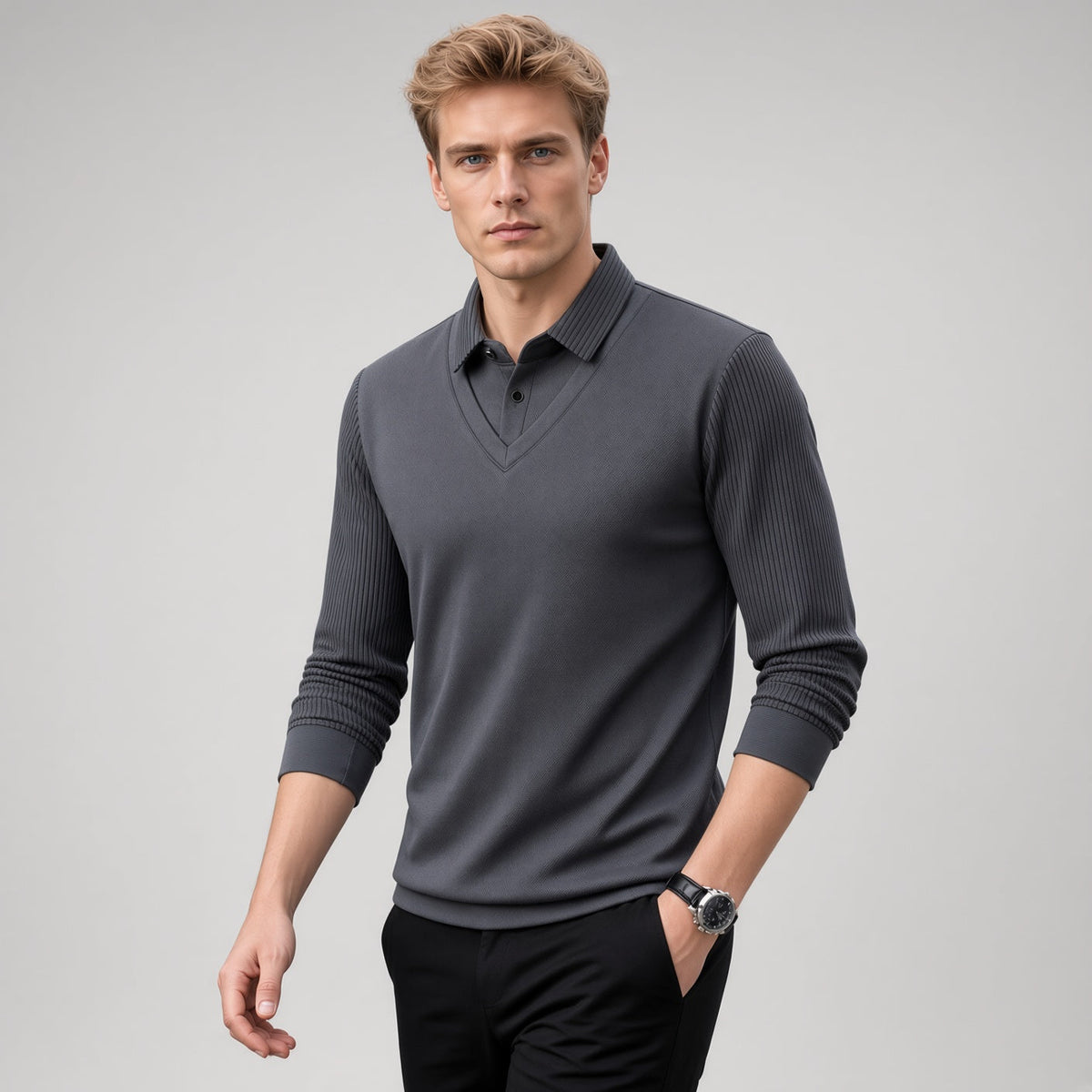 Solid Color Business Top