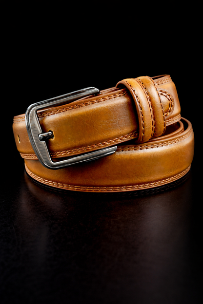 Cowskin Leather Men's Belt