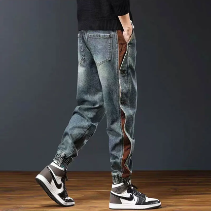 Cuffed Denim Pants