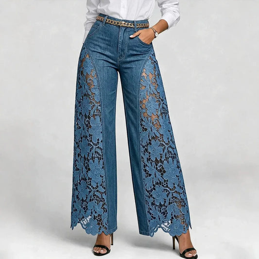 Retro Flared Denim Jeans