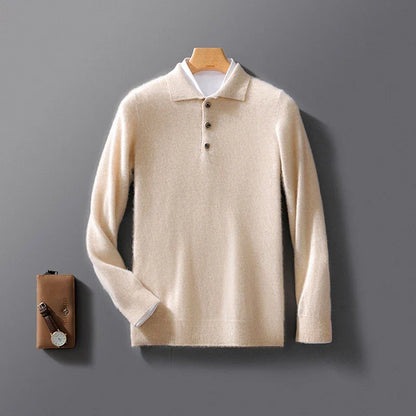 Men's Wool Lapel Cardigan