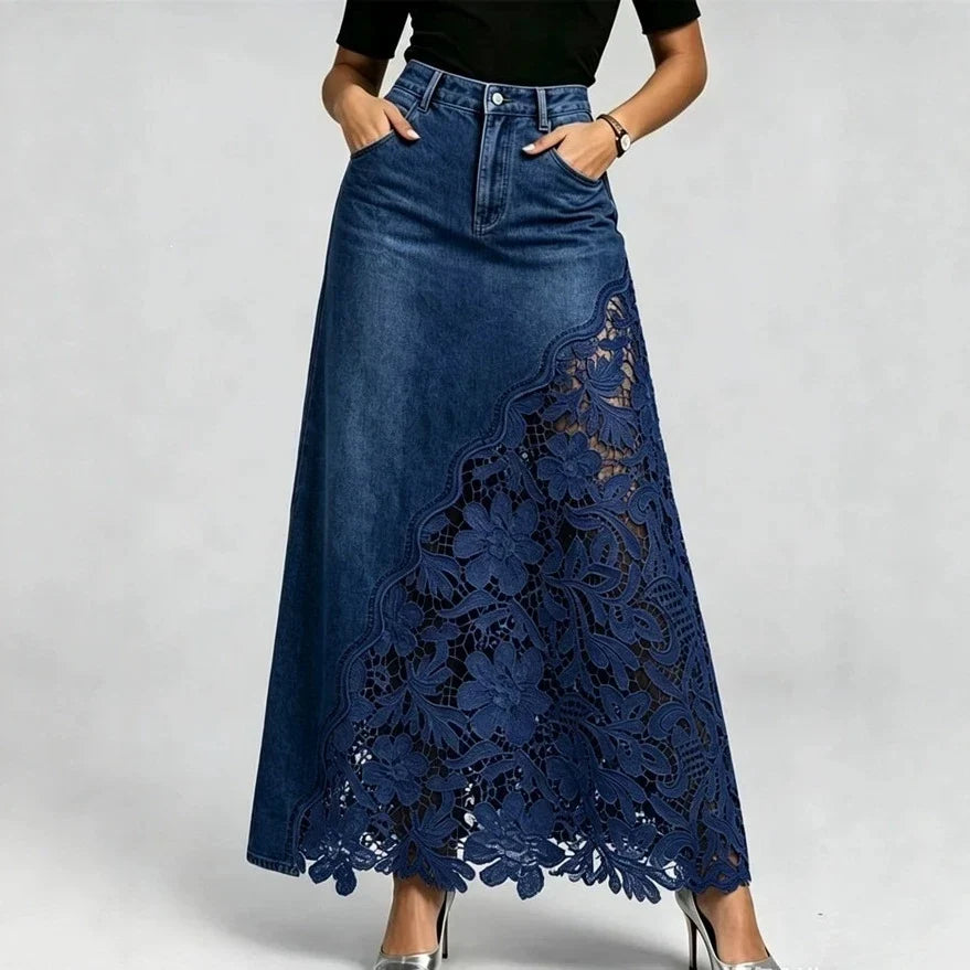 Waist Lace Splicing Streetwear