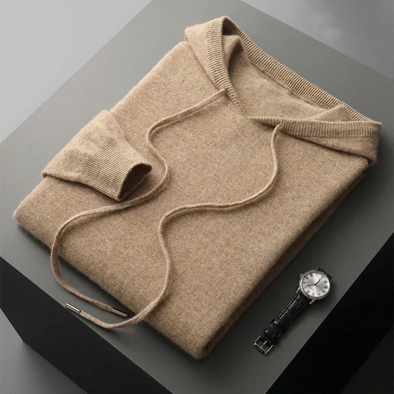 Merino Wool Hooded Sweatshirt