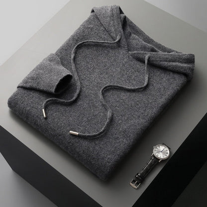 Merino Wool Hooded Sweatshirt