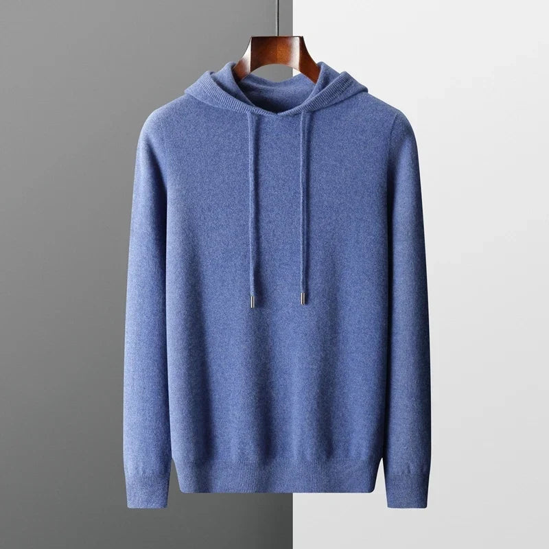 Merino Wool Hooded Sweatshirt