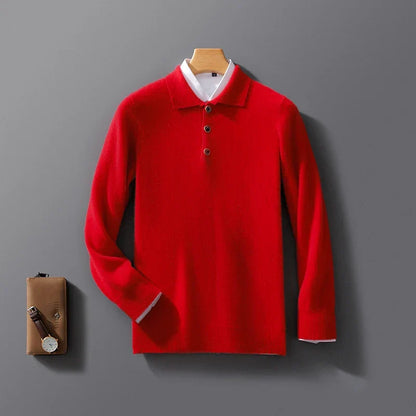 Men's Wool Lapel Cardigan