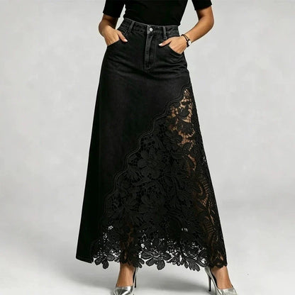 Waist Lace Splicing Streetwear