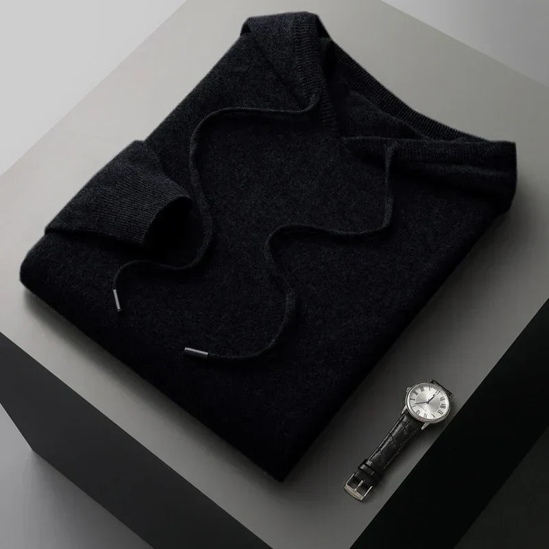Merino Wool Hooded Sweatshirt