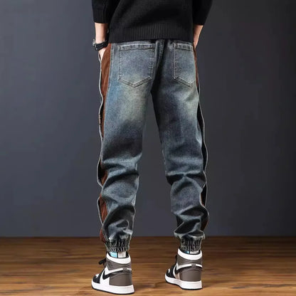 Cuffed Denim Pants