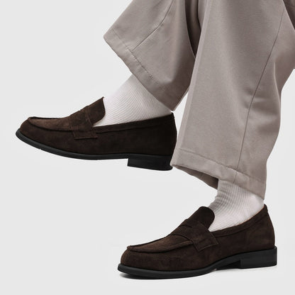 Flat Faux Suede Loafers