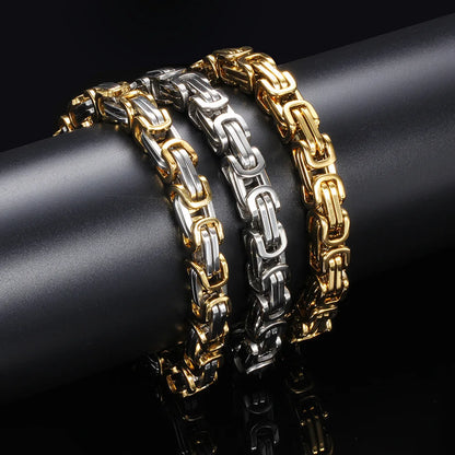 Stainless Steel Biker Bracelet