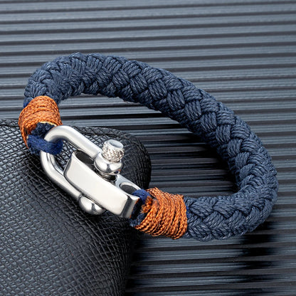Nautical Wide Rope Bracelet
