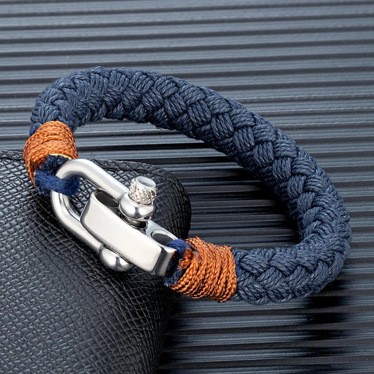 Nautical Wide Rope Bracelet