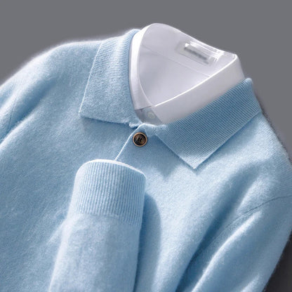 Men's Wool Lapel Cardigan