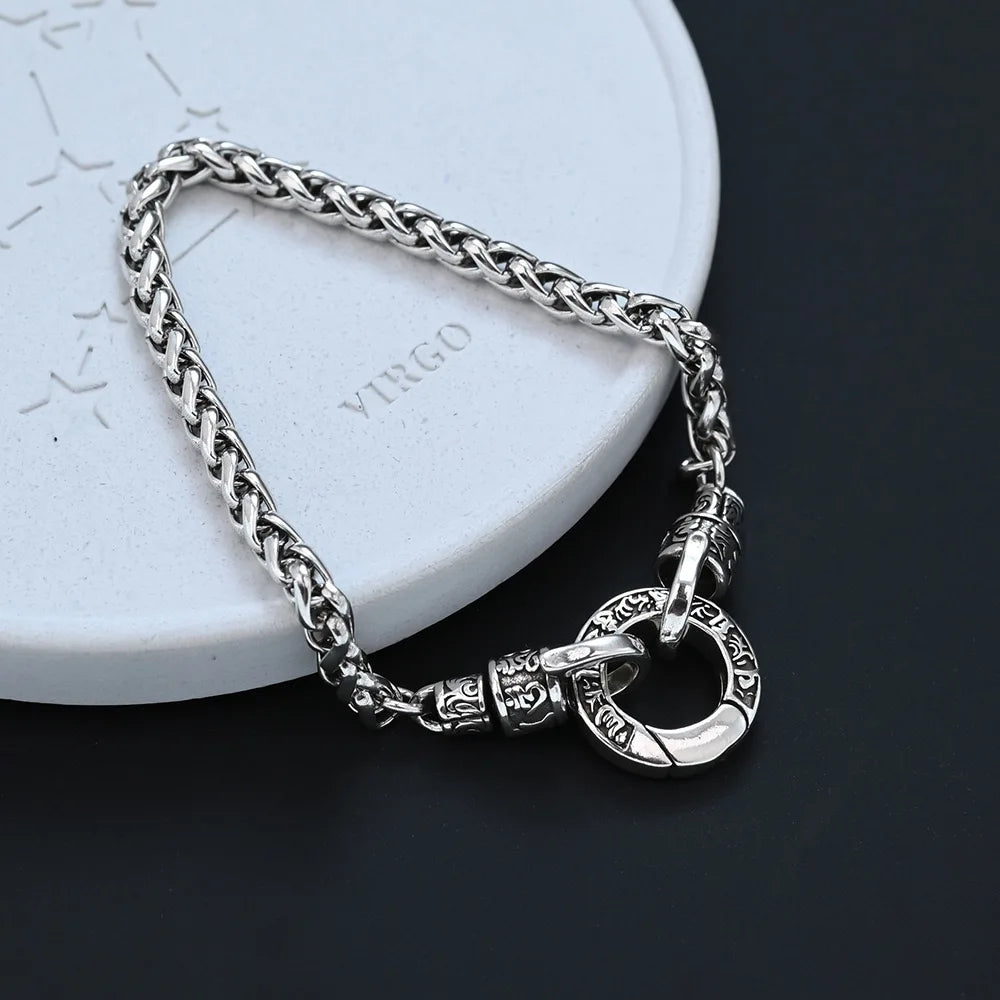Silver Geometric Cuff Bracelet