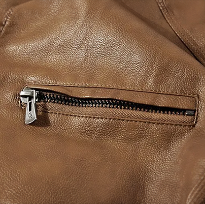 Slim Fit Leather Jacket
