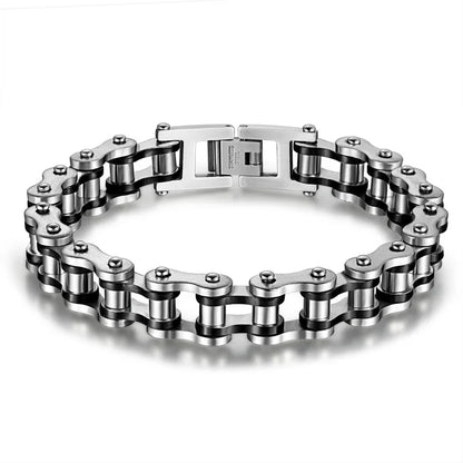 Steel Biker Chain Bracelet