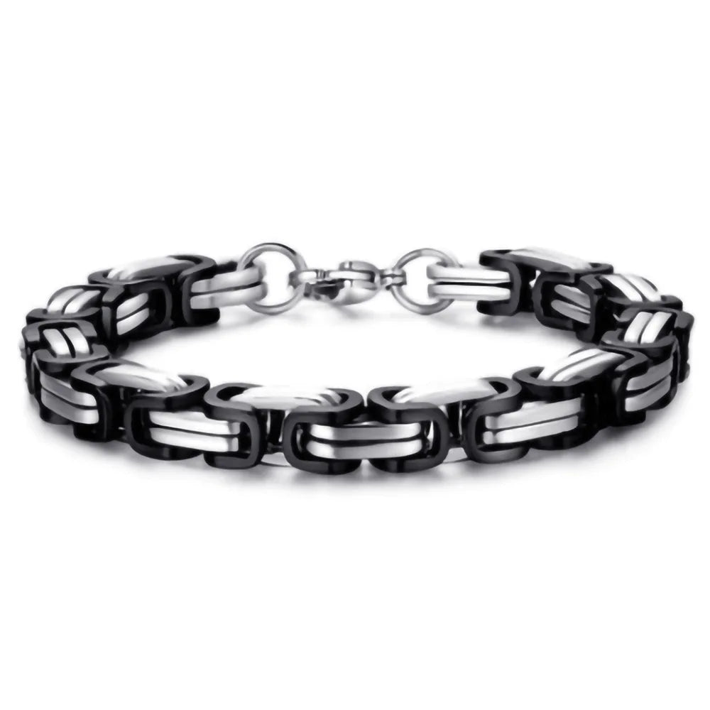 Stainless Steel Biker Bracelet