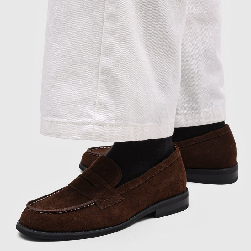 Flat Faux Suede Loafers