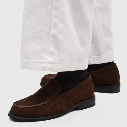Flat Faux Suede Loafers