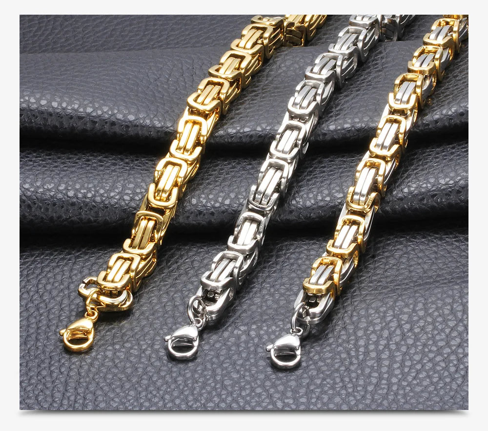 Stainless Steel Biker Bracelet