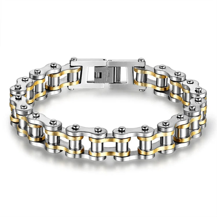Steel Biker Chain Bracelet
