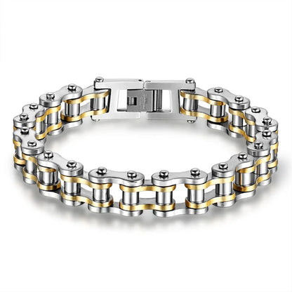 Steel Biker Chain Bracelet