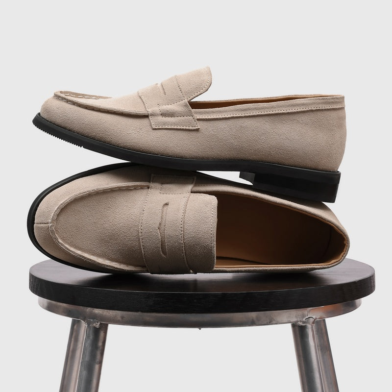 Flat Faux Suede Loafers