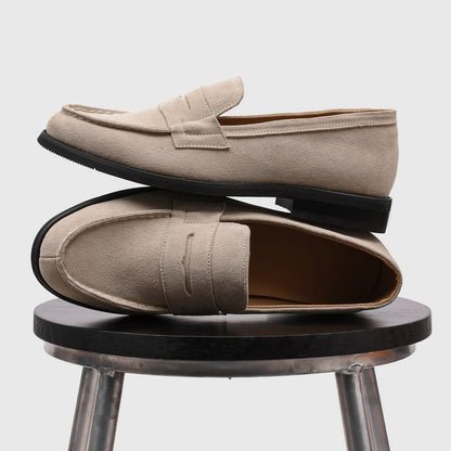 Flat Faux Suede Loafers